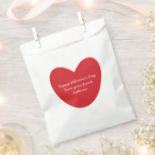 かわいい赤いハートバレンタインデーの子供教室 フェイバーバッグ (クリップ留めされた状態)