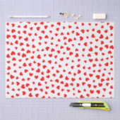 かわいい赤いハートバレンタインデー 薄葉紙 (クラフト)