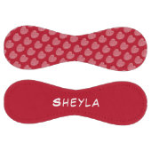 かわいい赤いハートパターン名 ソフトボール (パネル)