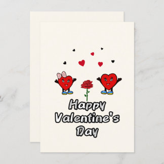 かわいい赤いハート シーズンカード