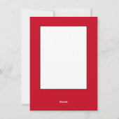 かわいい赤いハート シーズンカード (裏面)