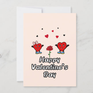 かわいい赤いハート シーズンカード