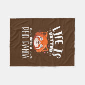 かわいい赤いパンダ愛好家 – グラフィックガールズ – 女性たち – 男の子たち フリースブランケット (正面(横))