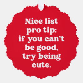 かわいい赤いペットおもしろいの休日の素敵なリスト オーナメントカード