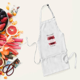 かわいい赤いホームキャニングゼリー瓶あなたの名前 スタンダードエプロン