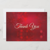 かわいい赤いモノグラムの大理石アート サンキューカード (正面)