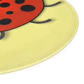 かわいい赤いラディバグ漫画イラストレーション カッティングボード (角)