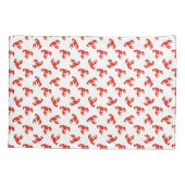 かわいい赤いロブスター 枕カバー (裏面-左)