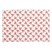 かわいい赤いロブスター 枕カバー (正面右)