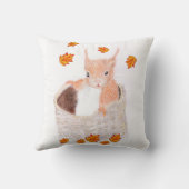 かわいい赤い四角 クッション (裏面)