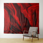 かわいい赤い大理石の血の赤 タペストリー (インサイチュ(横))