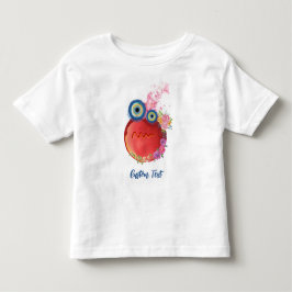 かわいい赤い小さな仲間たちコレクション カスタムテキスト トドラーTシャツ