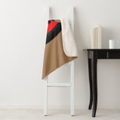 かわいい赤い幸せなホバークラフト漫画 シェルパブランケット (インサイチュ)