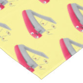 かわいい赤い幸せステープラー漫画イラストレーション テーブルクロス (アングル)