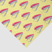 かわいい赤い幸せステープラー漫画イラストレーション 薄葉紙 (詳細)