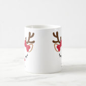 かわいい赤い弓ガールトナディアクリスマスマグ コーヒーマグカップ (中央)