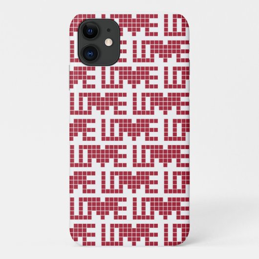 かわいい赤い愛の四角い手紙 Case-Mate iPhoneケース (裏面)