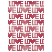 かわいい赤い愛の四角い文字 クリップボード (裏面)
