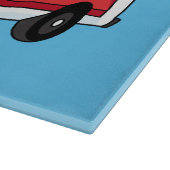 かわいい赤い救急車の漫画 カッティングボード (角)