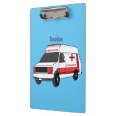 かわいい赤い救急車の漫画 クリップボード (左)