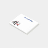 かわいい赤い救急車の漫画 ポストイット (アングル)