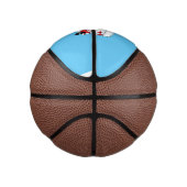 かわいい赤い救急車の漫画 ミニバスケットボール (右)