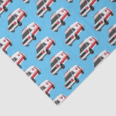 かわいい赤い救急車の漫画 薄葉紙 (詳細)