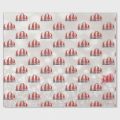 かわいい赤い格言《写真》ぼけ味 ラッピングペーパー (フラット)