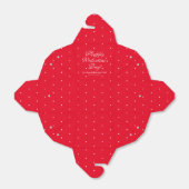 かわいい赤い水玉模様名前をカスタムするバレンタインデー フェイバーボックス (折り畳みなし)