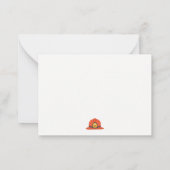 かわいい赤い消防車のエンジン 子供向け 誕生日 すべての年齢 ノートカード (裏面)