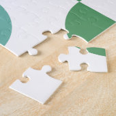 かわいい赤い目のツリーカエル幾何カラフル物 ジグソーパズル (側面)