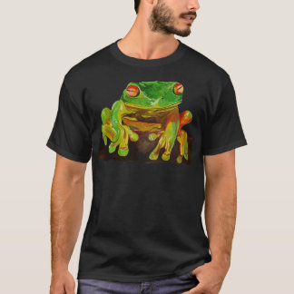 かわいい赤い目の熱帯性ツリーカエル切り出し Tシャツ