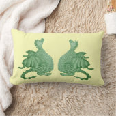 かわいい赤い竜の神秘とファンタジー ランバークッション (ブランケット)