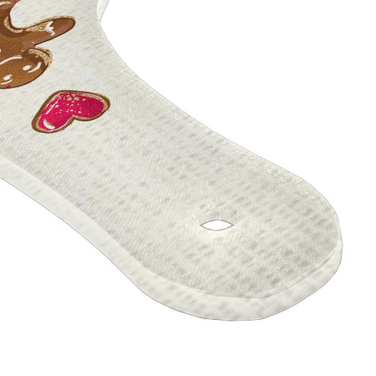 かわいい赤い緑のおばあちゃんのクリスマスクッキーレシピ カッティングボード (角)