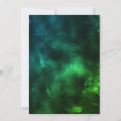 かわいい赤い緑の大理石アート新年 (裏面)