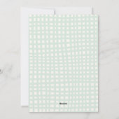 かわいい赤い緑の弓パターン幸せな休日1写真 シーズンカード (裏面)