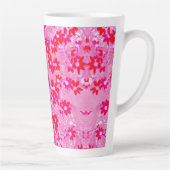 かわいい赤い花 カフェラテマグ (右)