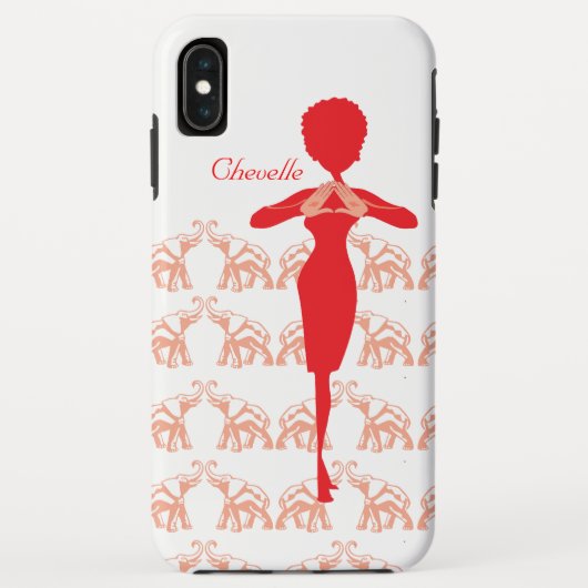 かわいい赤い象 Case-Mate iPhoneケース (裏面)