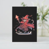 かわいい赤い魔導師キャットヒーロー サンキューカード (スタンド正面)