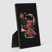 かわいい赤い魔導師キャットヒーロー フォトプラーク (側面)