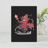 かわいい赤い魔導師キャットヒーロー 招待状 (スタンド正面)