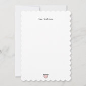 かわいい赤い鼻トナカイ – カスタマイズ可能なクリスマス シーズンカード (裏面)