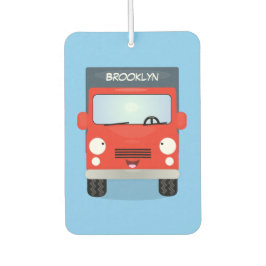 かわいい赤かわいいトラック漫画イラストレーション カーエアーフレッシュナー