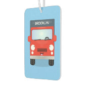 かわいい赤かわいいトラック漫画イラストレーション カーエアーフレッシュナー (左)