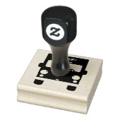 かわいい赤かわいいトラック漫画イラストレーション ラバースタンプ (スタンプ)