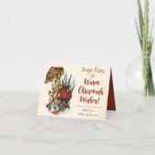 かわいい赤きのこのハウスメリークリスマスカード シーズンカード (正面)