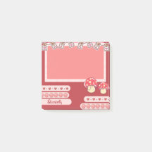 かわいい赤きのこパーソナライズされたカスタムの