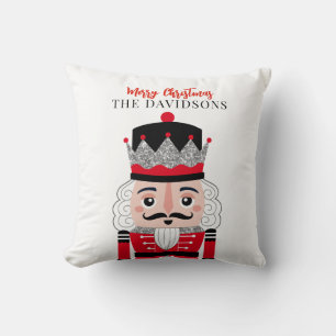 かわいい赤くるみ割りクリスマスクリスマス装飾用クッション クッション