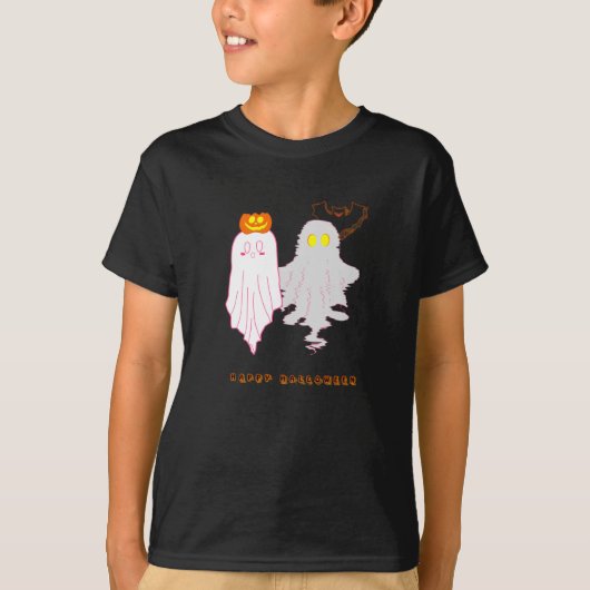 かわいい赤ちゃんおばけの少年用Tシャツ Tシャツ (正面)