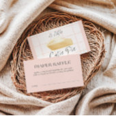 かわいい赤ちゃんおむつくじ券 - 秋のベイビーシャワー エンクロージャーカード